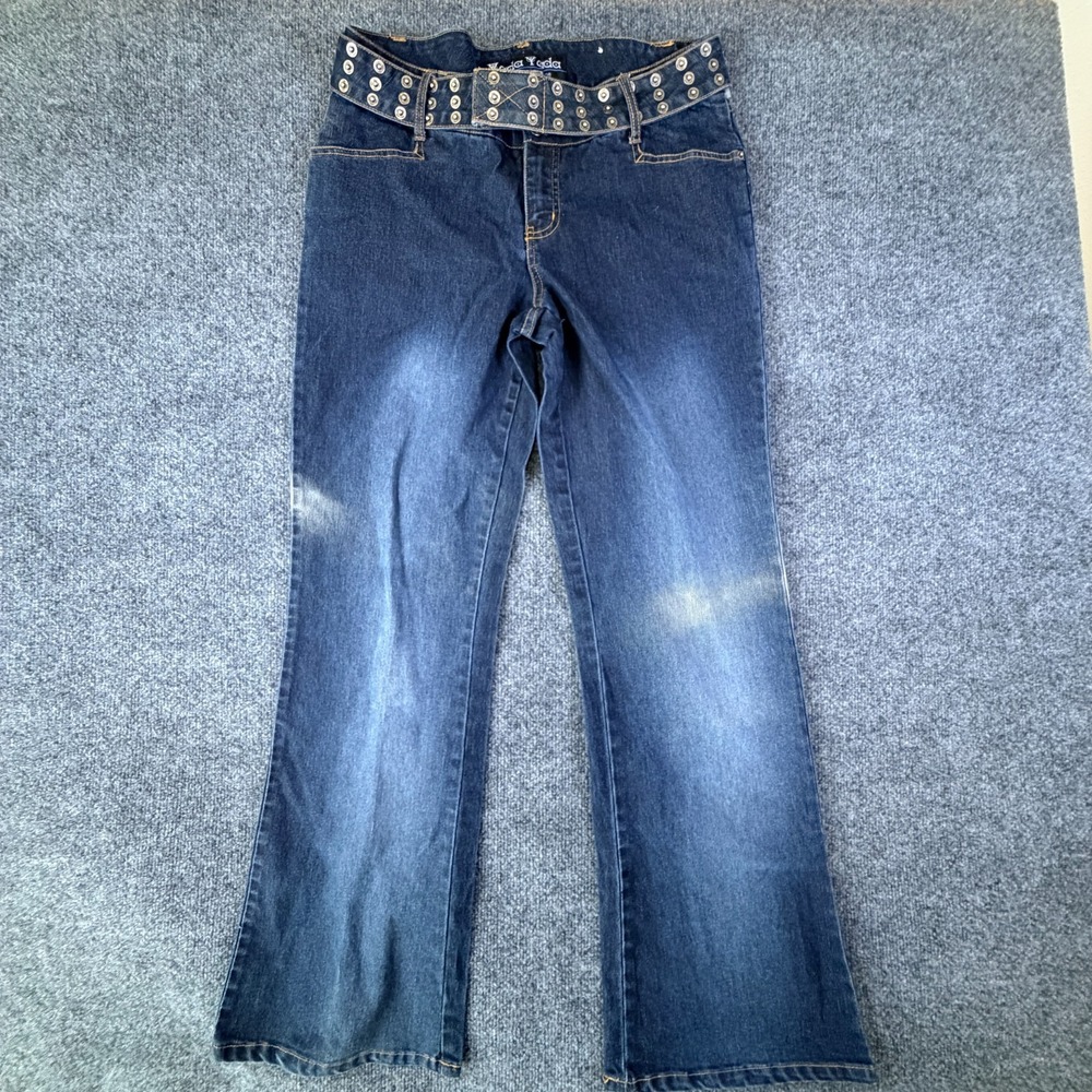 Yada Yada Jeans Womens 32x32 Blue Denim Cotton Stretch Mid Rise Bootcut Leg